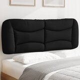 vidaXL Vzglavna stranica črna 140 cm blago Cene