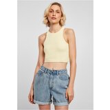 UC Ladies Women's T-Shirt Cropped Rib Top Soft Yellow Cijene