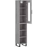  Visoka komoda siva sonome 34 5x34x180 cm od konstruiranog drva | shoptok.hr