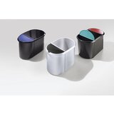 Helit sistemski koš za papir, trio, pokrov moder / rdeč, osrednji del črn, de 2 kosa | Shoptok.si
