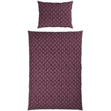 Dieter Knoll OBOJESTRANSKA POSTELJNINA STRIPES DK 140/200 cm saten vijolična | Shoptok.si