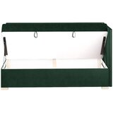 Ghado Temno zelena vogalna otroška postelja s prostorom za shranjevanje z ležiščem 90x200 cm Flexi - | Shoptok.si
