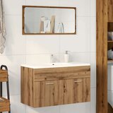 vidaXL Kupaonski ormarić za umivaonik Artisan hrast izrađeno drvo | shoptok.hr
