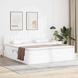  Postelja s shranjevanjem Bela 180 x 200 cm Umjetno usnje, (5000104982) | Shoptok.si