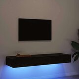 vidaXL TV omarice z LED lučkami 2 kosa črni hrast 60x35x15,5 cm | Shoptok.si