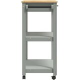 vidaXL Kuhinjski voziček MONZA 84x40x90 cm trdna borovina | Shoptok.si