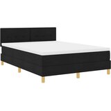  Krevet s opruga kutije s jastukom Crna 140 x 200 cm tkanina | shoptok.hr