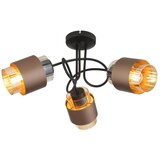 Globo 15560-3DC - Plafonski luster MILLEY 3xE27/40W/230V crna/brončana | Eponuda.com