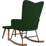  Gugalni stol s stolčkom temno zelen žamet, (20939324) | Shoptok.si