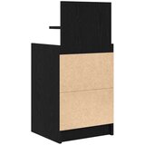  Noćni ormarić s 2 ladice crni 38x34x80 cm | shoptok.hr