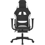  igraća stolica od tkanine s osloncem crno-bijela | shoptok.hr
