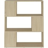vidaXL ormarić za knjige / pregrada boja hrasta 80x24x94 cm od iverice | shoptok.hr