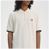 Fred Perry CREPE PIQUE ZIP NECK Bež | shoptok.hr