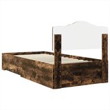  Konstrukcija postelje z vzglavjem Dimljeni oreh 100 x 200 cm, (5000102206) | Shoptok.si