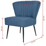  stolica od tkanine plava | shoptok.hr
