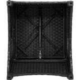  Naslonjač s jastukom Crna 56 x 66 x 95 cm poliratan | shoptok.hr