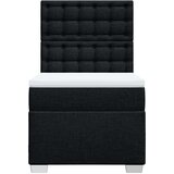 Box spring krevet s madracem crni 80 x 200 cm od tkanine | shoptok.hr