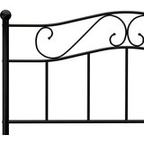  Za krevet crni metalni 140 x 200 cm | shoptok.hr