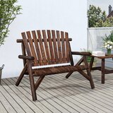  Vrtna klupa s 2 sjedala 119 x 85 x 98 cm masivno drvo smreke | Eponuda.com