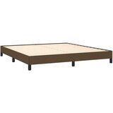  Posteljni okvir temno rjav 160x200 cm blago, (20904132) | Shoptok.si
