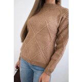 Kesi Sweater over the head made of Camel diamonds | shoptok.hr