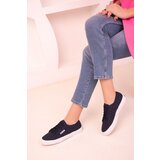 Soho Navy Blue Linen Women's Sneaker 18111 | shoptok.hr