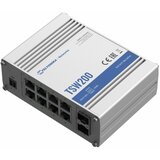 Teltonika stikalo Giga 8-port 8x PoE 2xSFP 240W DIN Mini TSW200 | Shoptok.si