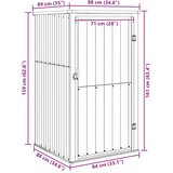  Vrtno spremište sivo 88 x 89 x 161 cm od pocinčanog čelika | Eponuda.com