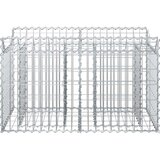  Gabionski uzdignuti krevet Srebrno 100 x 50 x 60 cm - 100 x 50 x 60 cm | shoptok.hr