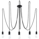 Nice Lamps Črna viseča svetilka 300x300 cm Spider - Nice Lamps Cene