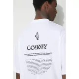 Marcelo Burlon Pamučna majica County Manifesto za muškarce, boja: bijela, s tiskom, CMAA054S24JER0080110