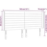 vidaXL LED posteljno vzglavje svetlo sivo 183x16x118/128 cm žamet | Shoptok.si