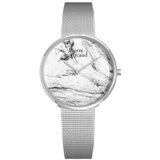 Pierre Ricaud Ženski quartz belo,sivi srebrni elegantni ručni sat sa srebrnim pancir kaišem ( p21067.5103q/t ) cene