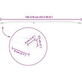  Kuka za platna za prikolice Srebrna 136-218 cm | shoptok.hr