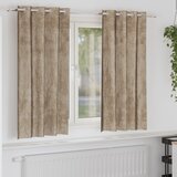 vidaXL Baršunaste zavjese Šampanjac Poliester 140 x 175 cm Dekoracija | shoptok.hr