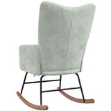  Stolica za ljuljanje svjetlosiva baršunasta | shoptok.hr