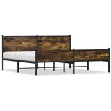  Metalni okvir kreveta bez madraca boja hrasta 200x200 cm | shoptok.hr