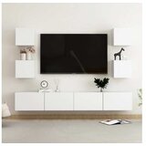  Komplet TV omaric 6-delni bela iverna plošča | Shoptok.si