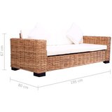 vidaXL 2-dijelni set sofa od prirodnog ratana s jastucima | shoptok.hr