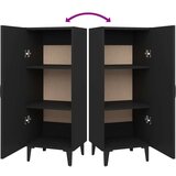  Komoda črna 34,5x34x90 cm konstruiran les, (20654137) | Shoptok.si
