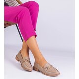 Gemre Brown women's loafers with embellishment and rhinestones Mikasa | Shoptok.si