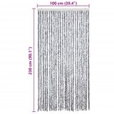  Zastor protiv muha bijelo-sivi 100 x 200 cm od šenila | shoptok.hr