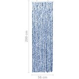vidaXL Zastor protiv insekata plavo-bijeli 56 x 200 cm šenil | shoptok.hr