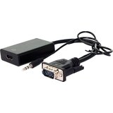 Value VGA / HDMI adapterski kabel HDMI-A vtičnica\, VGA 9-polna vtičnica\, klinken 3.5 mm vtičnica 0.15 m črna 12.99.3117 VGA kabel, (20418189) | Shoptok.si