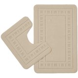 Catherine Lansfield Svjetlo smeđe kupaonske prostirke u setu 2 kom za WC 50x80 cm Armoni – Cijene