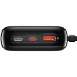Baseus Power Bank 20000mAh Qpow Pro - USB + Type C - PD 22,5W s Type C kablom (PPQD060301) črn | Shoptok.si