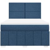  Krevet s oprugama i madracem plavi 140 x 190 cm od tkanine | shoptok.hr