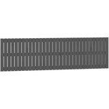 Maison Chic stensko posteljno vzglavje - vzglavna omarica - nočna omarica sivo 204x3x60 cm trdna borovina, (21706917) | Shoptok.si