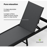 Blumfeldt Lucca Lounge ležaljka | nosivost 120 kg | 5 položaja | vodootporna | shoptok.hr