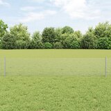 vidaXL varjena žična ograja z 5 U stebri srebrna 0,4x10 m jeklo Cene